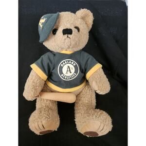 MLB Oakland Athletics Plush Teddy Bear Oakland A's Fans Collectible Memorabilia